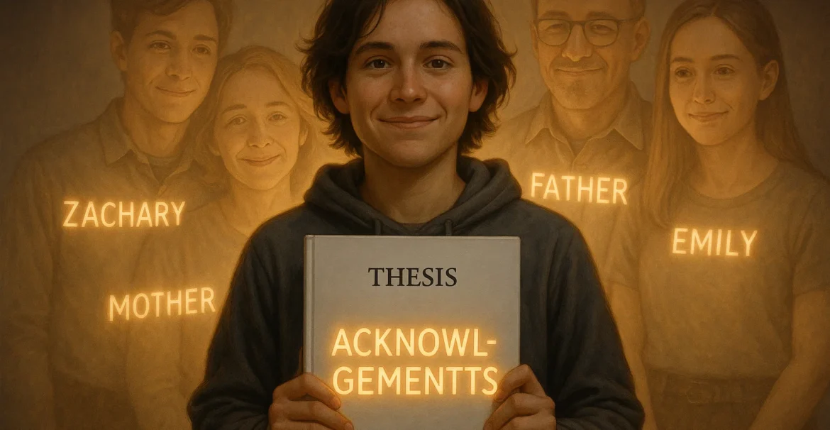 how to write acknowledgements in thesis or dissertation illustration