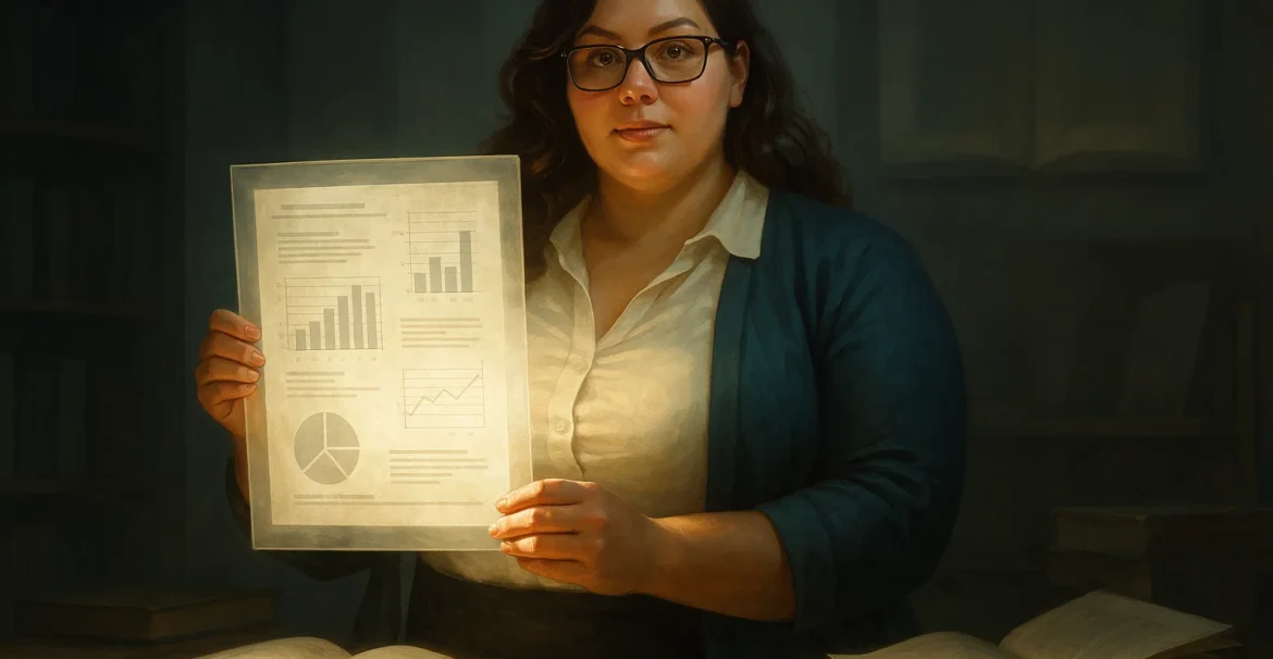 Researcher emphasizing openness and accountability through transparency statements