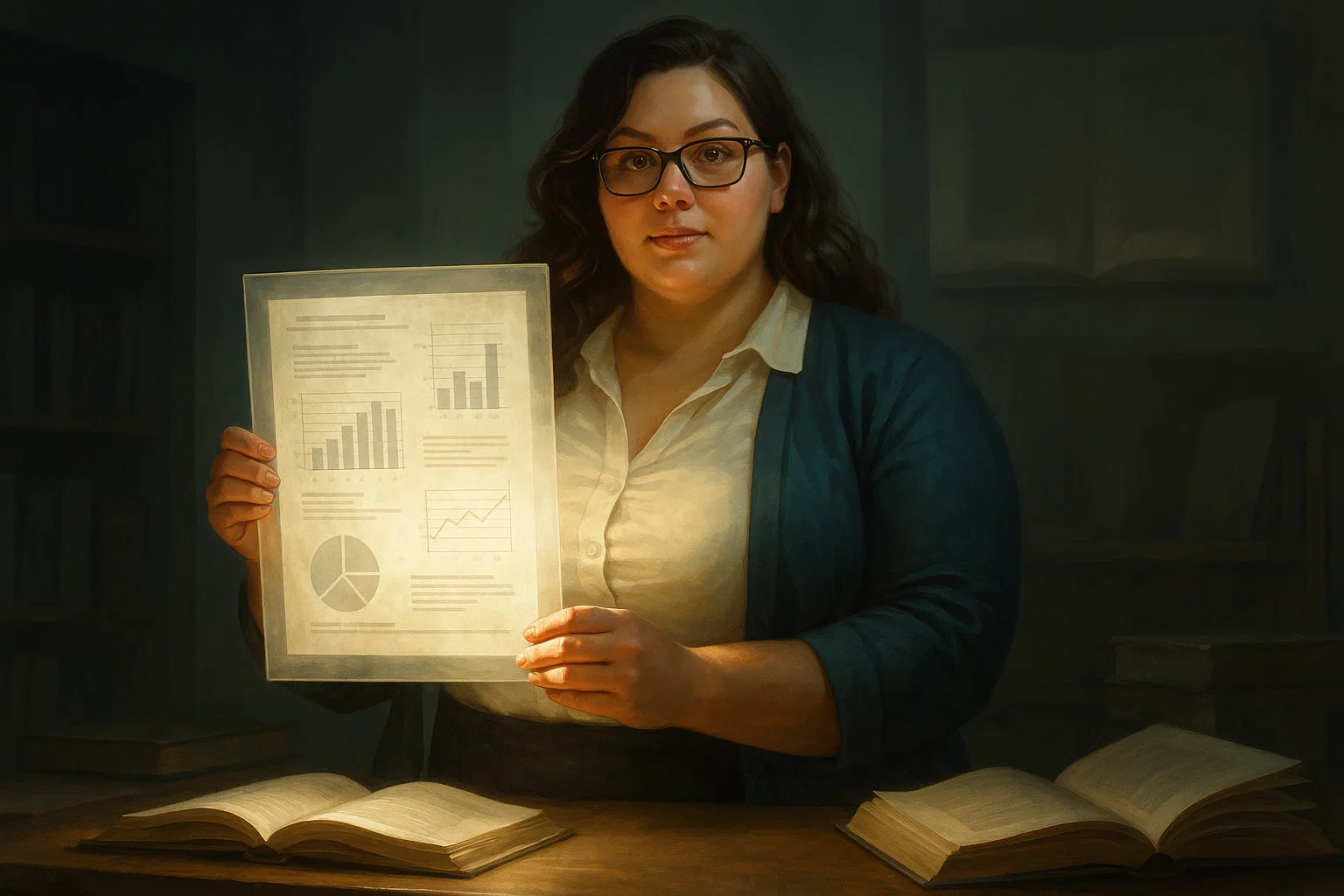 Researcher emphasizing openness and accountability through transparency statements