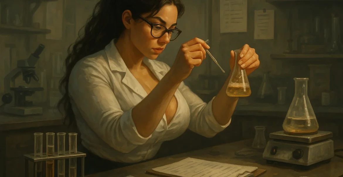 Researcher conducting a pilot study as a small-scale test for a larger research project.