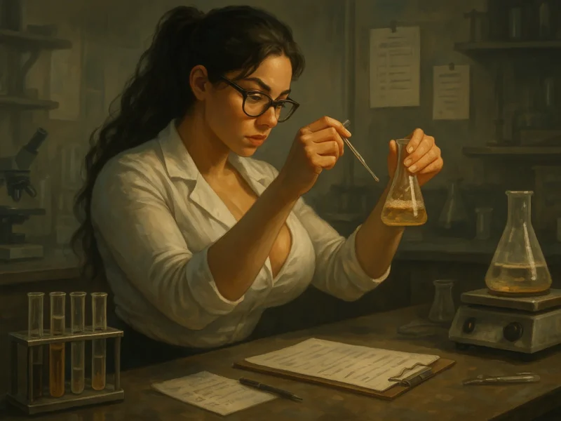 Researcher conducting a pilot study as a small-scale test for a larger research project.