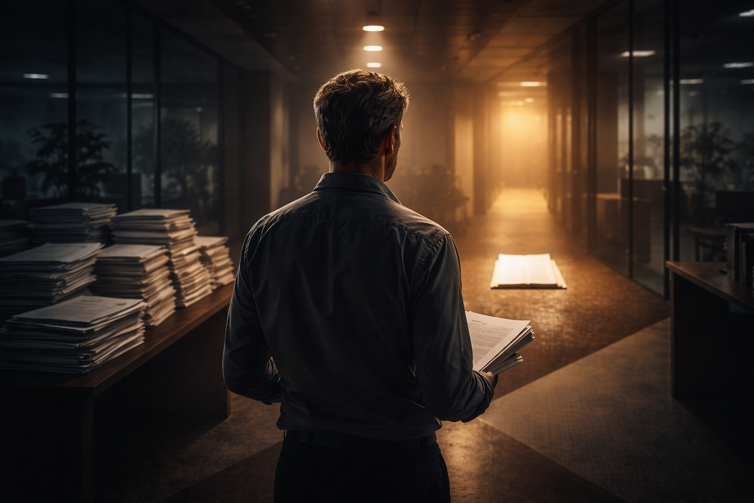 Journal editor deciding whether a research paper enters the peer review process