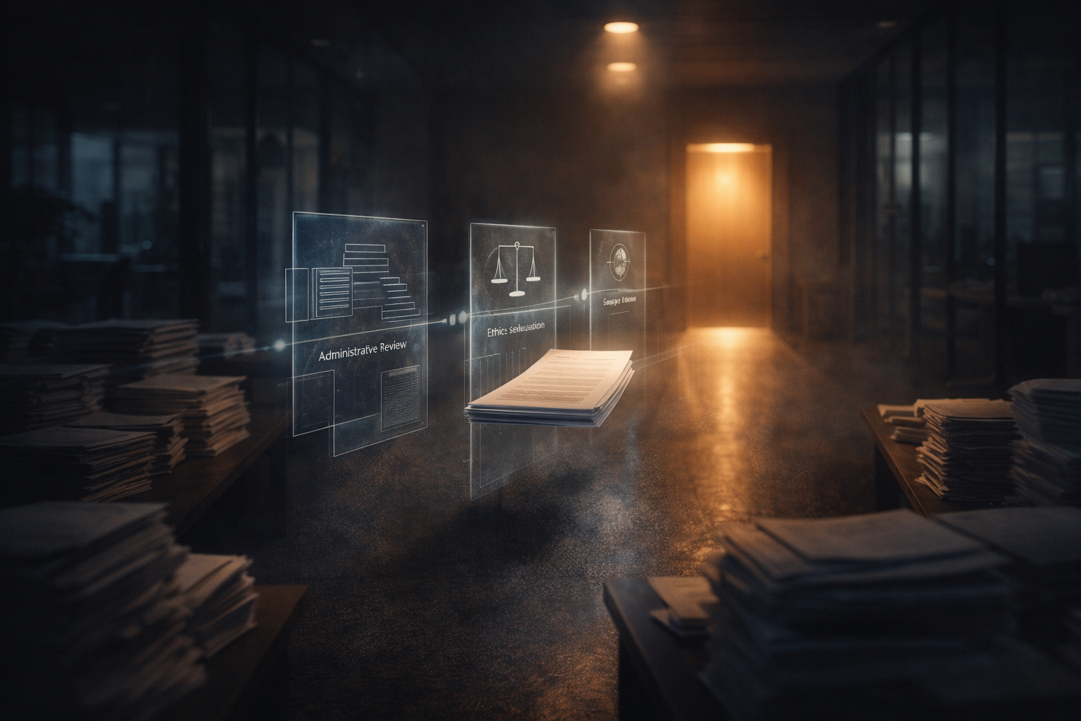 Research manuscript passing through editorial checks before peer review