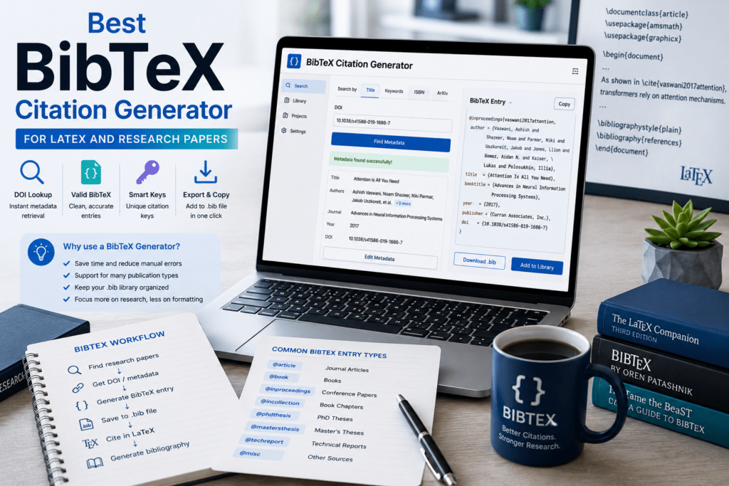 Best BibTeX Citation Generator for LaTeX Research Papers