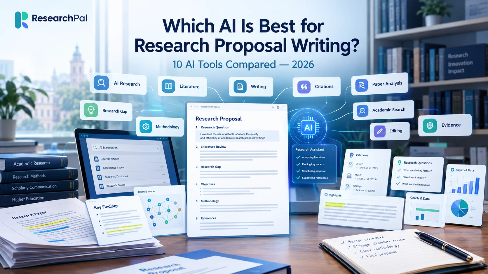Best AI tools for research proposal writing in 2026 compared